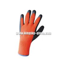 7 G Terry Knit Liner Latex Coated Winter Glove